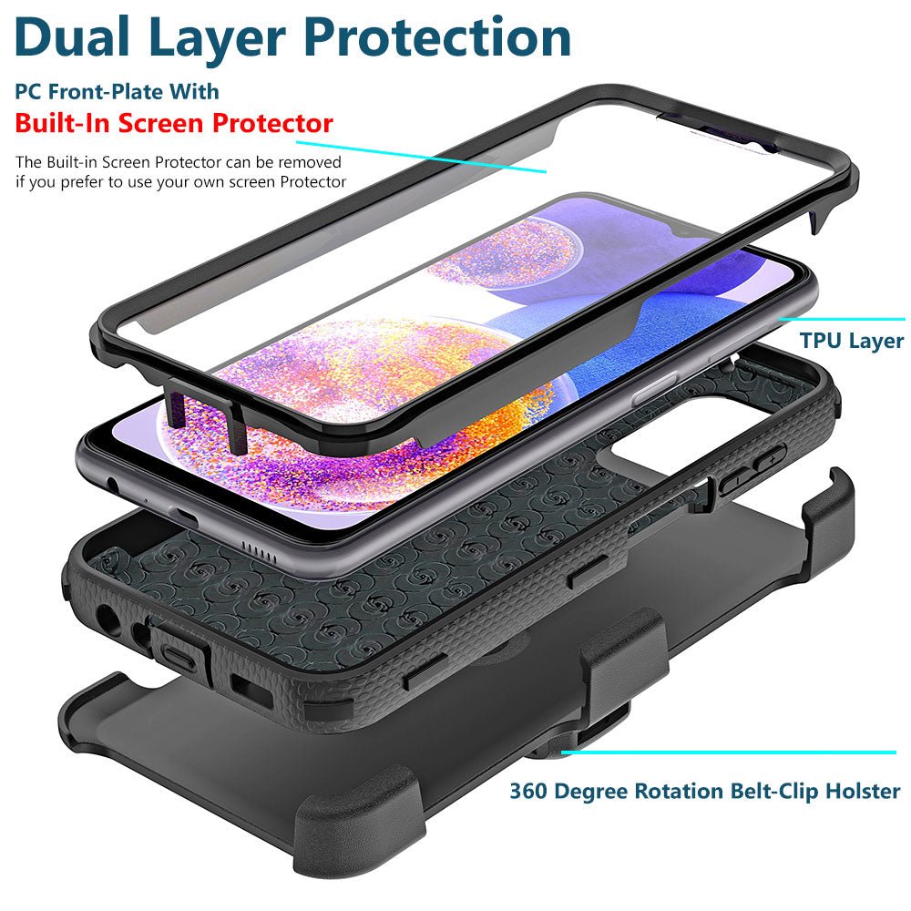 For Samsung Galaxy A23 5G Phone Case Fit Otterbox Defender Screen Protector