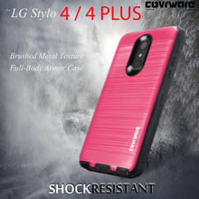 Load image into Gallery viewer, LG Stylo 4 / Stylo 4 + [IRON TANK Series] Brushed Metal Texture Holster Case with Built-in Screen Protector [Kickstand][Belt-Clip] - COVRWARE
