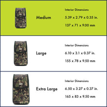 Load image into Gallery viewer, Urban Pouch Military Camo Tactical Belt Loop Case with Metal Clip (3 Sizes) - COVRWARE
